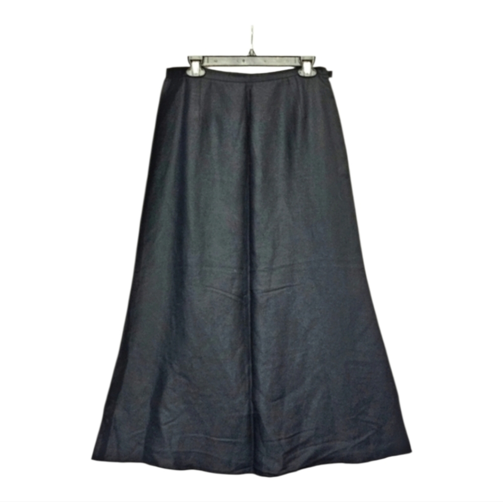 Harold's Black 100% Acetate Flare Maxi Skirt Size 12